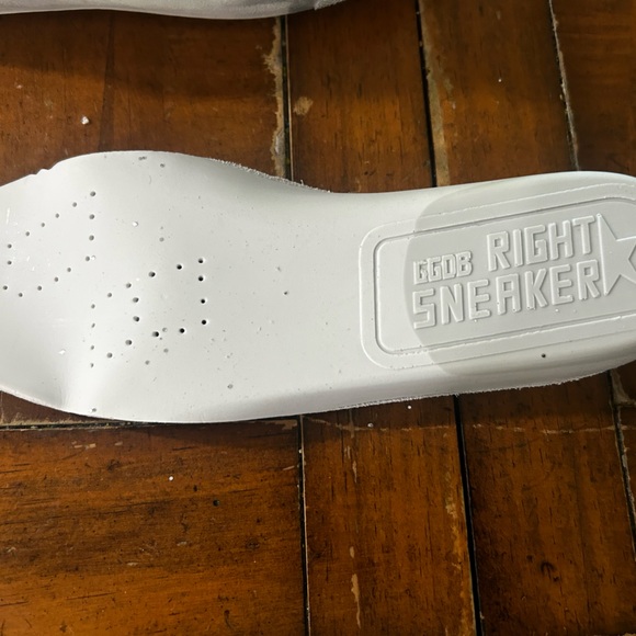 Golden Goose Silver Glitter Sneakers with Black Star - Picture 7 of 16